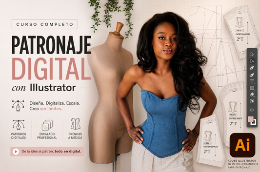 Aprende patronaje digital con Adobe Illustrator desde 0
